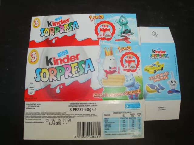 KINDER SORPRESA - Funny Versary - FERRERO SCATOLA VUOTA DA 3 OVETTI