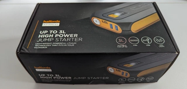 Halfords Advanced Lithium Jump Starter - Up to 3L