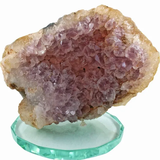 Wunderschöne Amethyst-Geode-Kristallstein-Cluster verleihen Ihrem Raum Energie