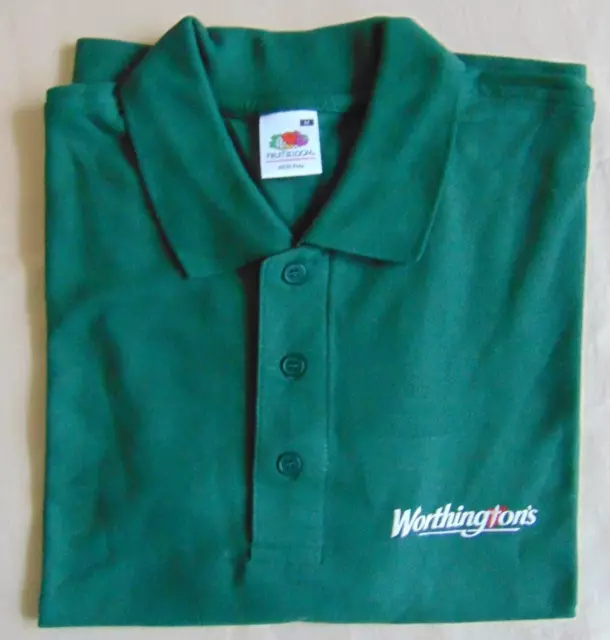 Worthingtons Polo Shirt In Green New Old Stock Size Medium Unworn In Bag