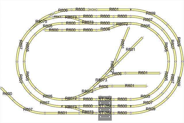 HORNBY OR PECO 00 Gauge Nickel Silver Layout for R8011 Trakmat