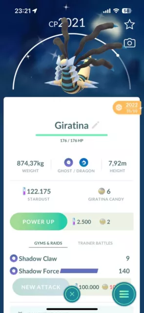 Shiny Bombirdier Pokémon Go - Mini PTC 80K Stardust - Male Or Female