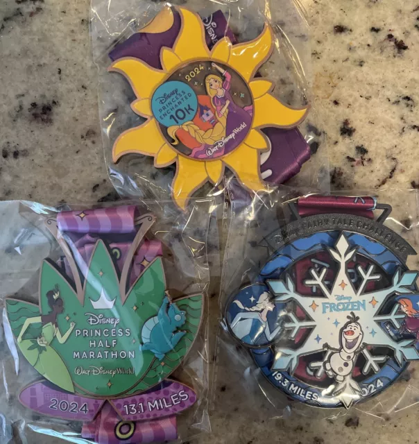 2024 DISNEY WORLD RunDisney Princess Half Marathon Challenge Medal Set
