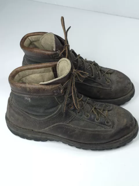 DANNER GORE-TEX BROWN Lace Up Logger Work Boots USA 7 M Vintage Hiking ...