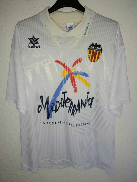 VALENCIA CF 1995-1996 Arroyo 18 Match Worn camiseta shirt trikot maillot size 9