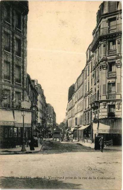 CPA PARIS 15e Rue de Vaugirard. Convention Street Socket (479945)