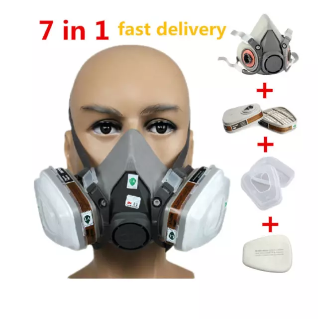 Respirateur 3D demi-visage, GRAND, FLAMBANT NEUF, AOÛT 2020 STOCK, peinture respiratoire 3