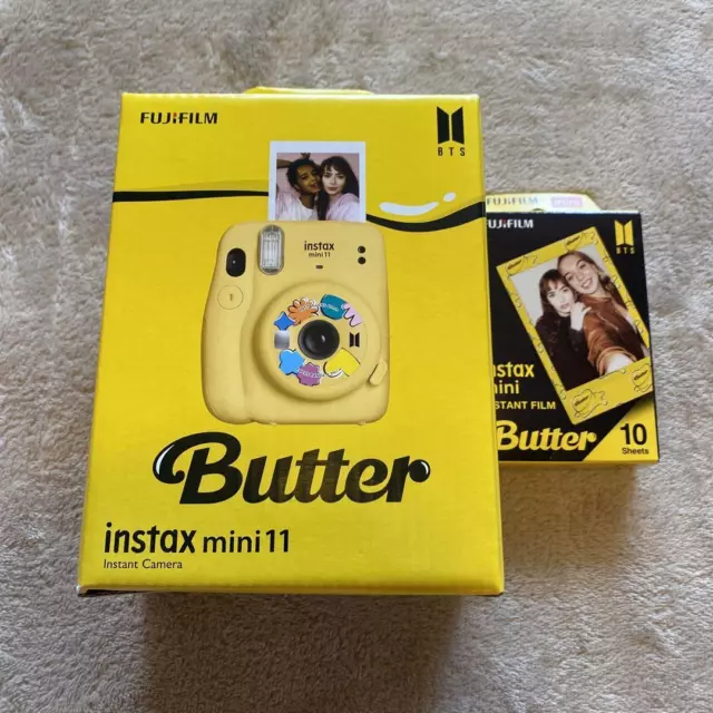 BTS Butter FUJIFILM instax Mini 11 Yellow K-POP  camera bonus excellent Japan