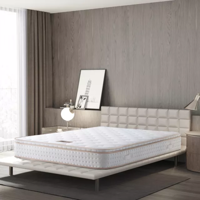 BEDSTORY 10IN THICK Double Size Memory Foam Pocket Sprung Hybrid