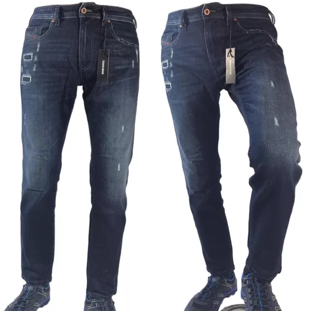 DIESEL THOMMER 084NF Stretch Denim - W32 L30 HERREN Jeans Hose Slim-Skinny Blau