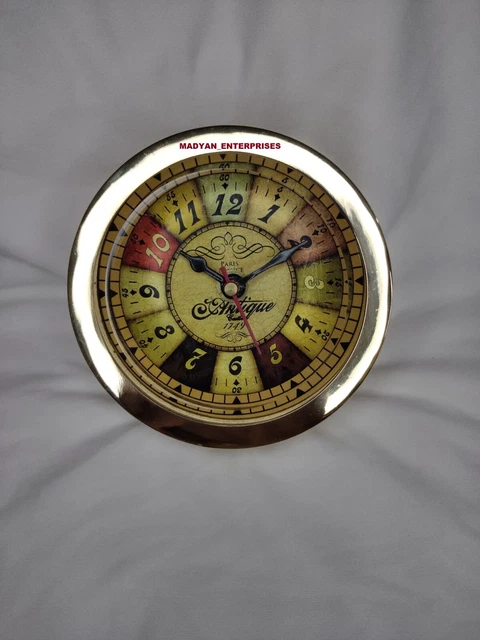 Lot de 5 horloges murales maritimes nautiques en laiton bateau esclave