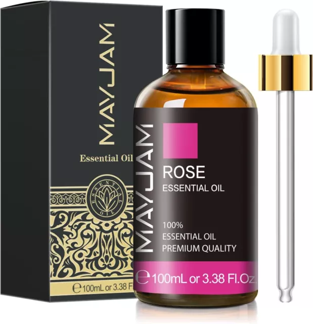 Rose Essential Oils 100ML Aromatherapy Diffuser Oil Therapeutic Grade Oils