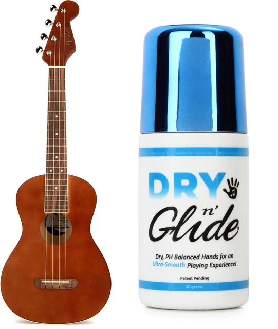 Fender Avalon Tenor Ukulele - Natural + Graph Tech PH-0002-01 Value Bundle