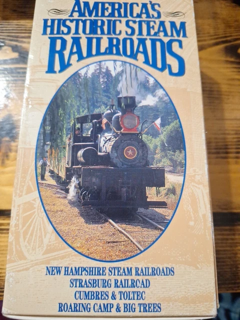 AMERICAS HISTORIC STEAM Railroads: (VHS, 2-Tape Set) & Steam