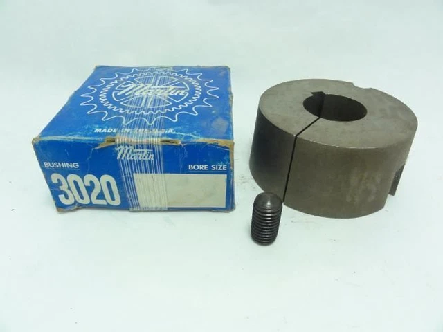 199641 New In Box; Martin 3020 1-5/8 Taper Bushing 1-5/8"ID 3/8" Keyway