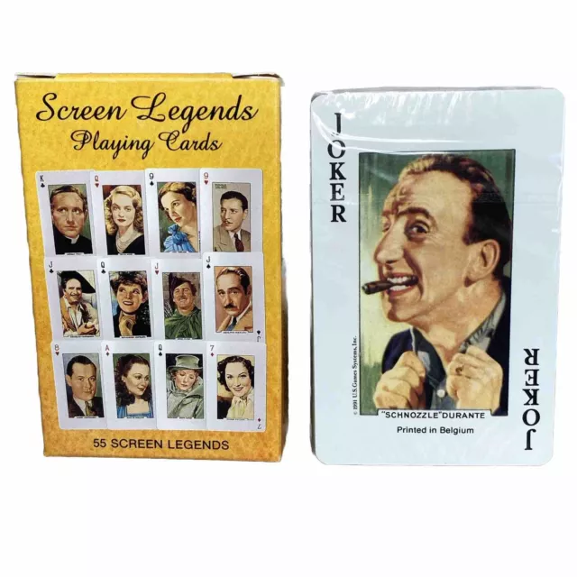 Screen Legends Playing Cards 1991 Belgium Judy Garland Jimmy Durante NEW SEALED