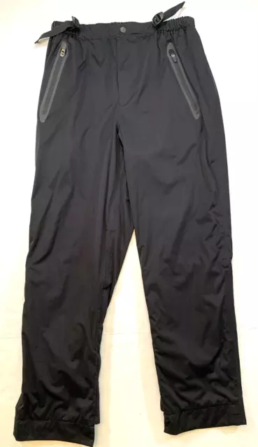 Sun Mountain Rainflex Pants Mens M Waterproof Lined Nylon Golf Ankle Zip