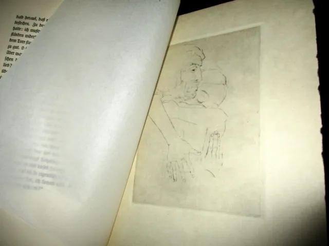 1922 Dostojewski DIE SANFTE Pergament NUMERIERT SIGNIERT Expressionismus signed 7