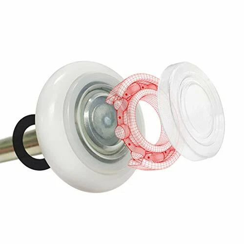 Dual-Wall 2'' Standard Bearing Garage Door Nylon Plastic Rollers (10pk)