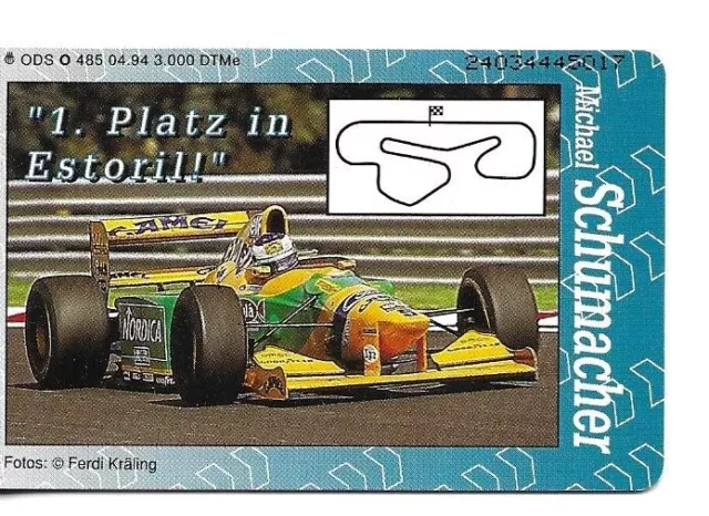 Rare / Carte Telephonique - Formule 1 Michael Schumacher F1 Race Car / Phonecard