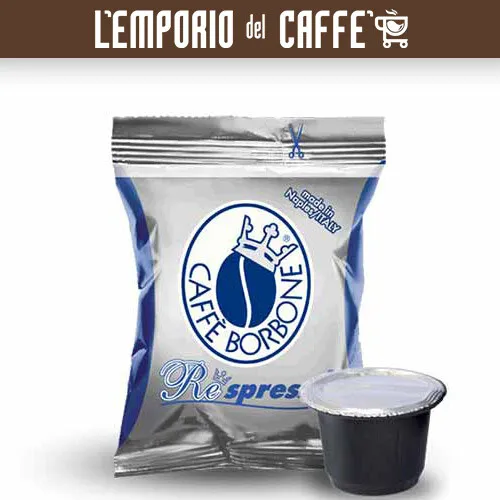 400 Capsule Cialde Caffe Borbone Respresso Blu compatibili Nespresso