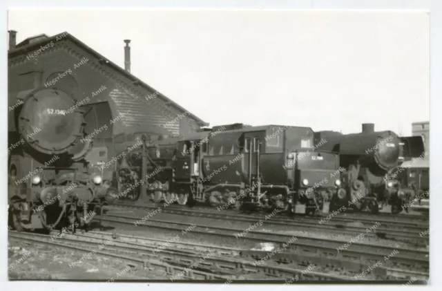 PE Foto Eisenbahn ÖBB BBÖ Dampflok 52.1340 & 7088 Wien Ost 3.12.1967 (A3279)