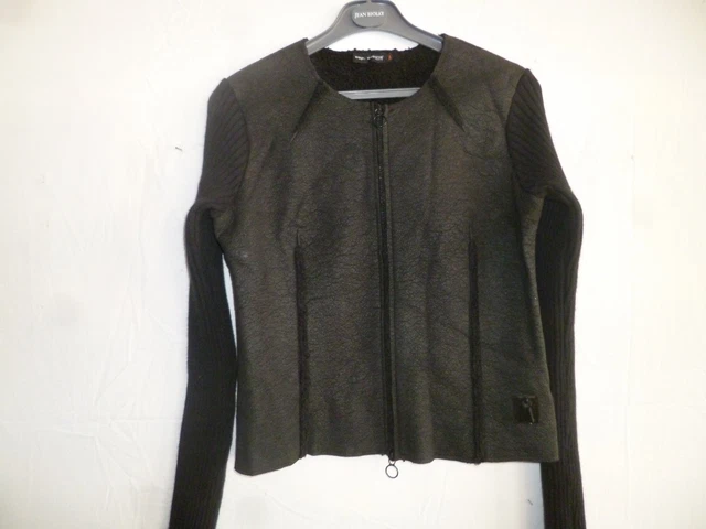 Gilet Court Cache-épaules Cop.Copine Taille 36 En Angora Noir - Occasion Très Bon état