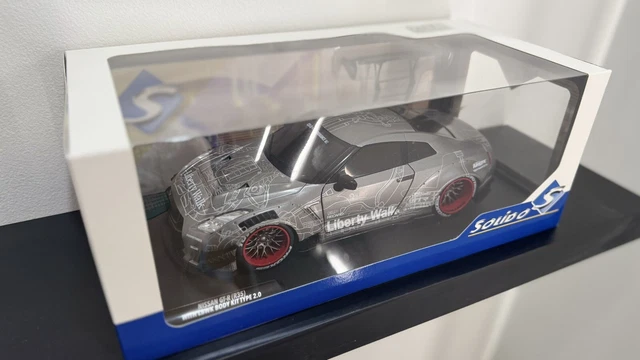 Nissan GT-R R35 Liberty Walk Chrome Gulf Diecast Edition
