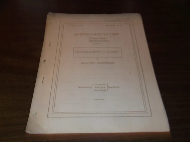 September 1935 Electro-Motive Corporation Woodward Type Si Governors Bulletin