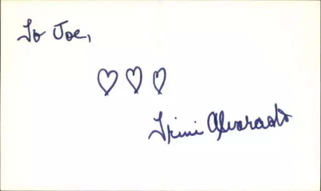 Trini Alvarado Actress Little Women Signed 3" x 5" Index Card