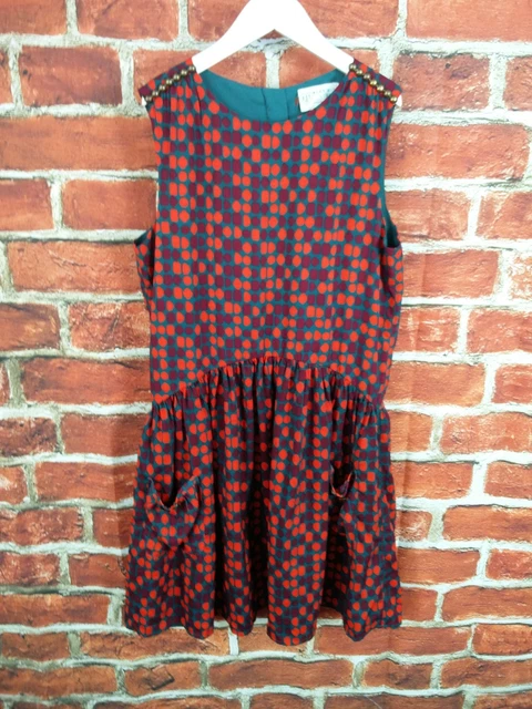 Girl Bundle Age 11-12 Years Next M&S Zara Dress Party Blue Velvet Dogtooth 152Cm 3