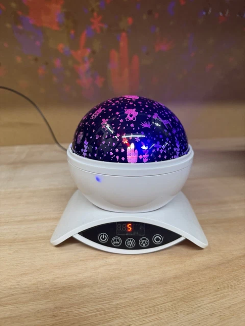 NIGHT LIGHT PROJECTOR Dream Rotating Projection Lamp USB Powered Night ...