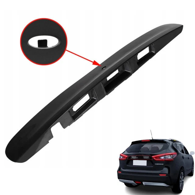 Poignée De Coffre Noire Pour Nissan Qashqai (2007-2013) – Compatible Avec Ou Sans Caméra De Recul, Sans IKey – 90812JD20H / 90812JD00H