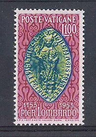 Francobolli 1953 - LOTTO/2633L - VATICANO -  100 LIRE PIER LOMBARDO LING.