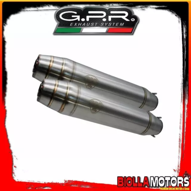 TERMINALE DI SCARICO GPR Caf? Racer Deeptone inox racing L.370 X D.80mm - 1980-2