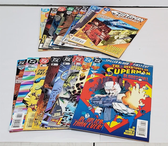 K-253 Vintage Dc Comics Grab Bag Lot The Adventures Of Superman Genesis & More