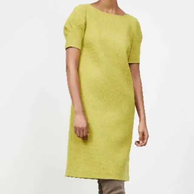LAFAYETTE 148 Women's 4 Nouveau Crepe Milena Shift Dress In Peridot Lime Green