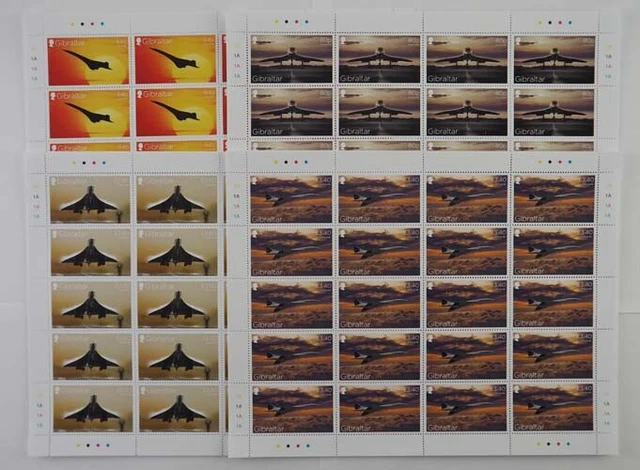 2019 Gibraltar; 60 Serien Concorde, postfrisch/MNH, MiNr. 1905/08, ME 1200,-