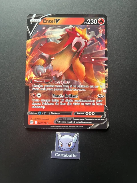 CARTE POKÉMON ENTEI V 022/172 EB09 Stars Etincelantes NEUF EUR 6,85 ...