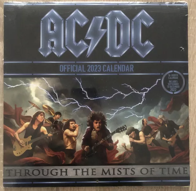 AC/DC Official 12 by 12 inch Calendar 2023 acdc