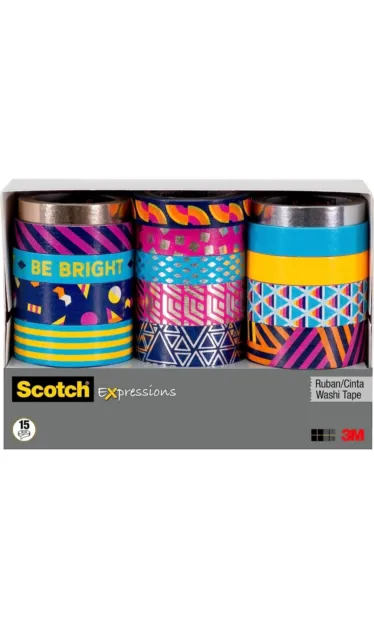 Scotch Expressions Washi Tape, 5/8 x 393, Black Stripe
