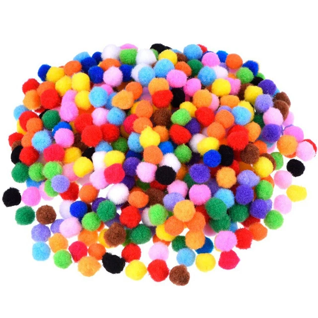 2000 piezas Pendientes Pom Peluche Bola Dije Pulseras Hágalo usted mismo Estandarte Artesanías