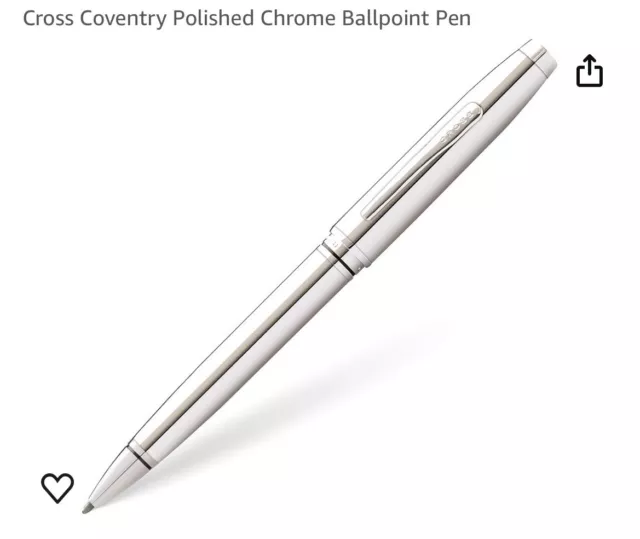 cross Coventry Polished Chrome Ballpoint Pen At0662-7