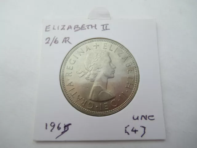 Very High Grade 1965 Half Crown Sealed in Coin Holder
