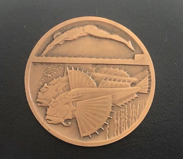 Medaille bronze Delannoy Natation 1974