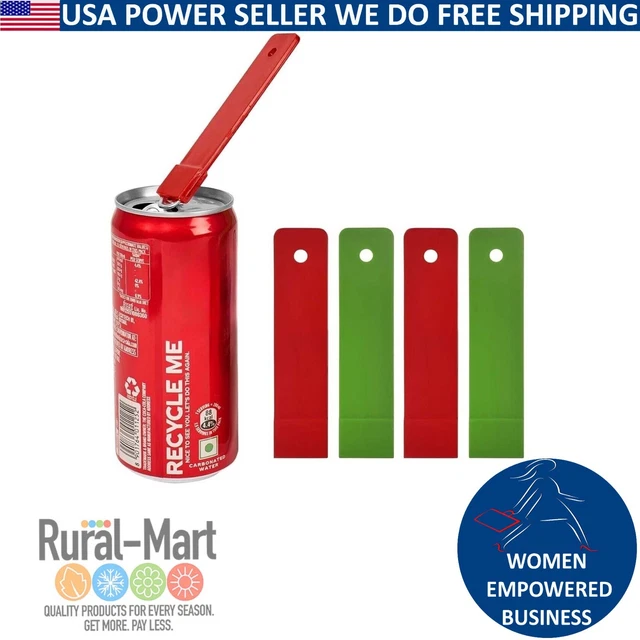 Soda Can Tab Opener Set of (4) Beer Ring Top Drink Beverage As picture shown