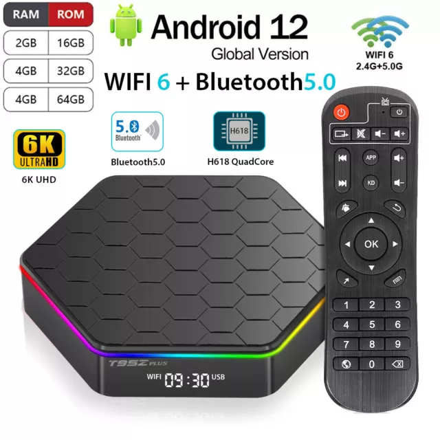 Smart TV BOX 2023 Android 12.0 Allwinner H618 Quad-Core WIFI Media Player BT5.0