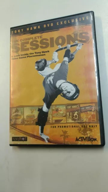 Skate DVD Tony Hawk Skateboarding THE COMPLETE SESSIONS A Look Inside Video Game