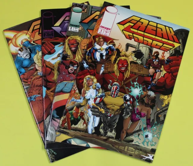 "Freak Force" Lot - 4 Issues #1 To #4 - 1994 - High Grade Modern Age Image Comic