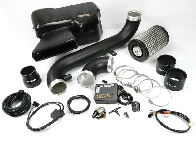 ARMA Carbon-Matt Airbox Air-Intake-Kit, Lufteinlass variabel - VW Golf 6 2.0 TSI